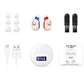 1 Pair Invisible Digital Hearing Aids Rechargeable Mini Sound Enhancer Amplifier