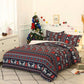 Christmas Pattern Quilt Duvet Doona Cover Set Single Double Queen King Size Bedding Set