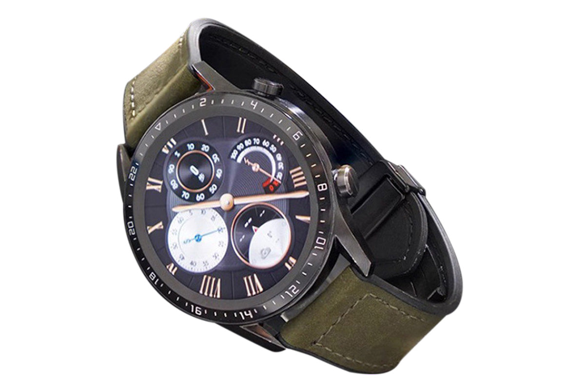 20mm Leather Watch Band Genuine Leather Strap For Samsung Huawei Xiaomi