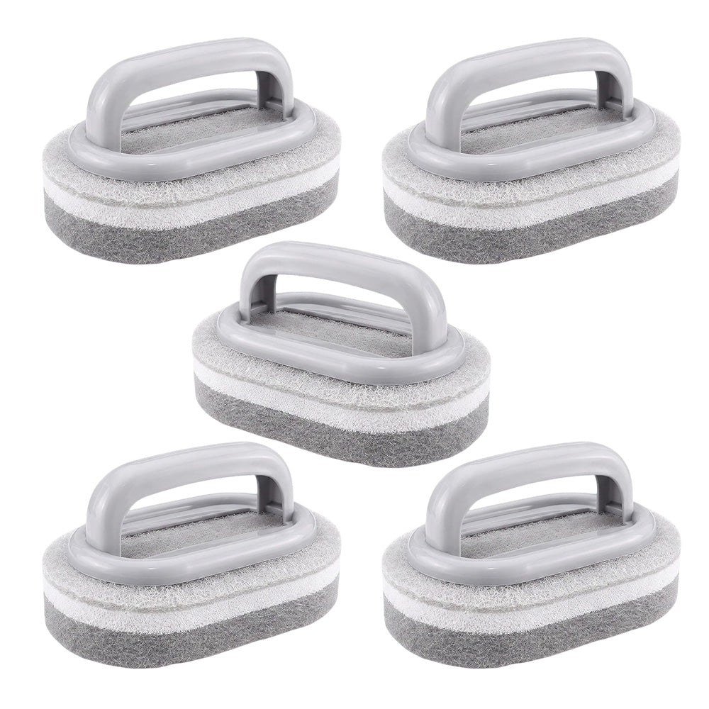 5 Piece Multi Layer Sponge Cleaning Brush Set for Kitchen and Bathroom