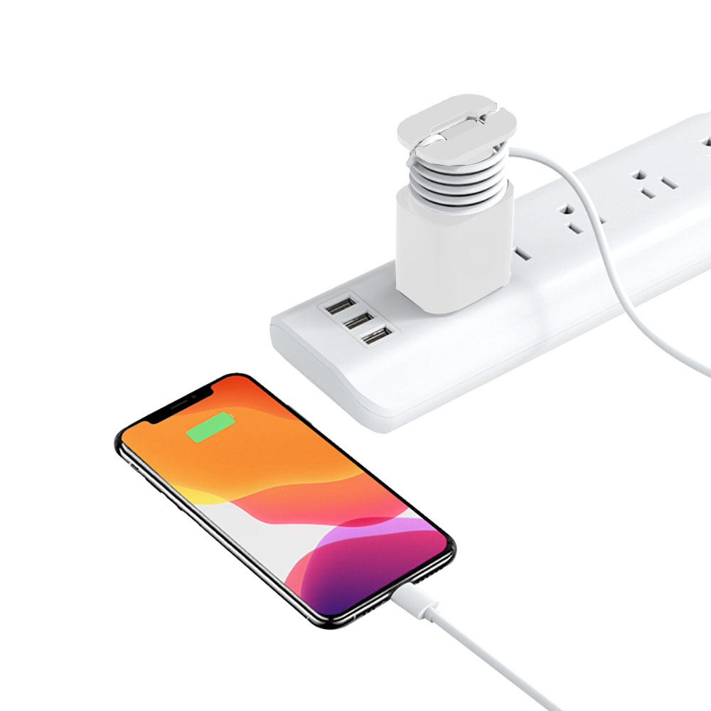 2 In 1 Silicone Charger Protector with Cord Wrap for Apple Phone 18W/20W Charger
