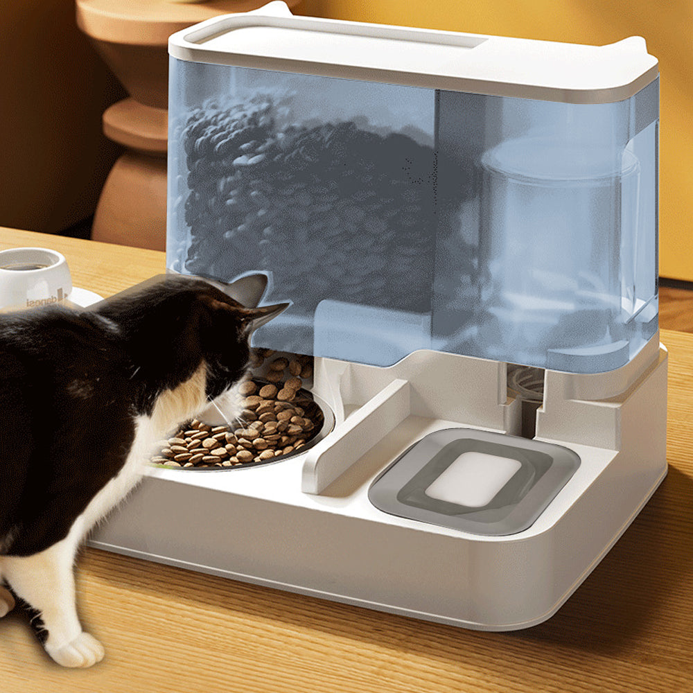 2-in-1 Automatic Feeder Food Water Dispenser