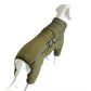 Dog Coat 4 Legs Covered Windproof Waterproof Dog Winter Jacket-Green