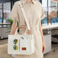 Tote Bag for Women With Compartments Canvas Crossbody Bags for Laptop Book