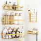 5Pcs Shower Caddy Adhesive Bathroom Wall Organizer Rack