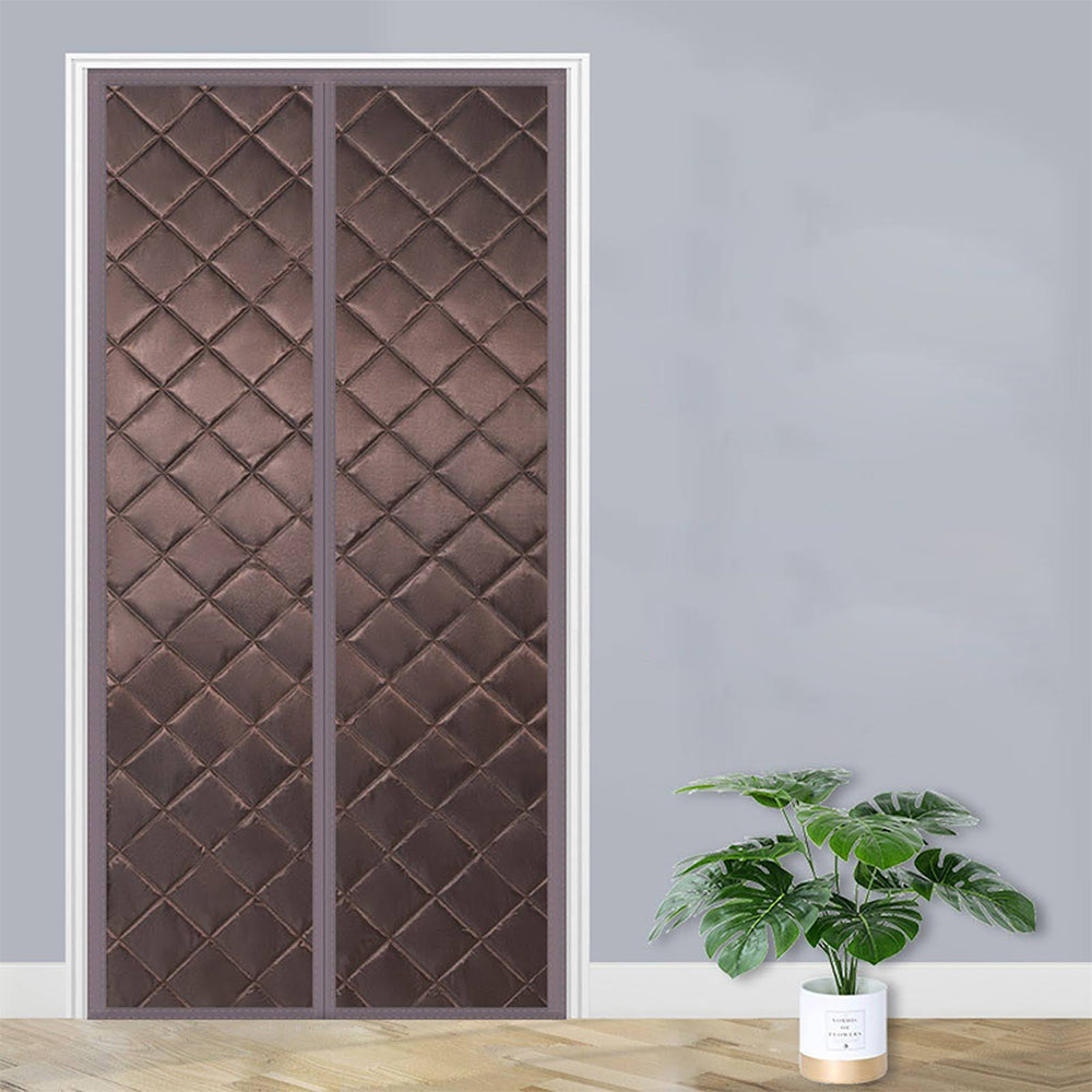 80X205CM Durable Magnetic Closure Thermal Insulated Door Curtain