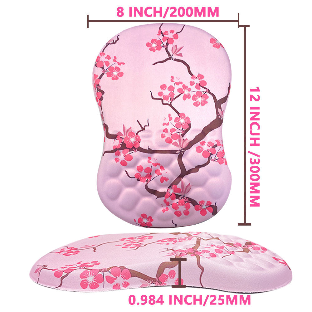 Ergonomic Wrist Rest Mouse Wrist Rest Pad Wrist Support-Plum blossom