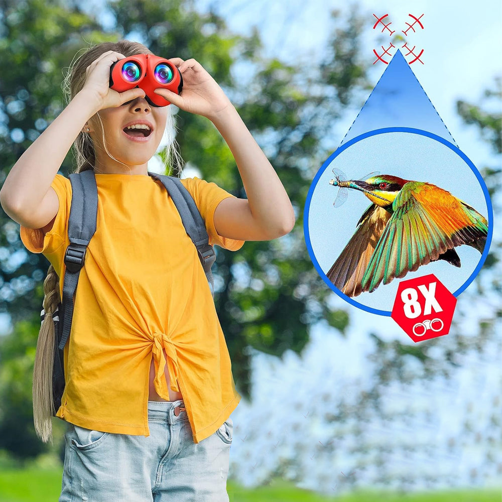 Compact High Resolution Shockproof Binoculars for Kids