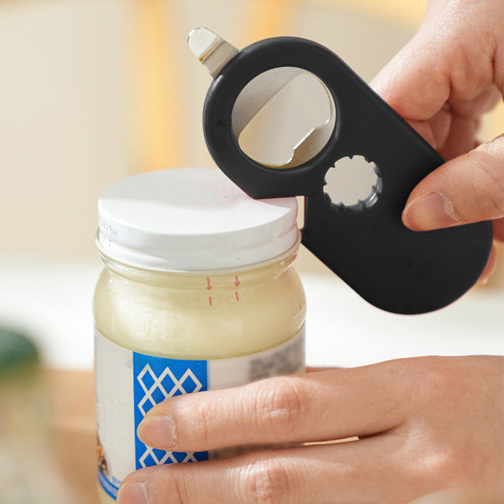 2 Pcs 5-in-1 Bottle Jar Can Opener with Easy Attached Storage