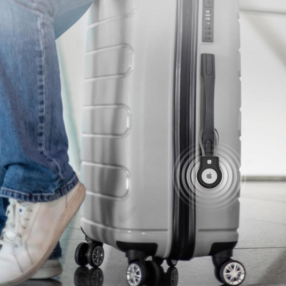 2Pcs AirTag Protective Cases with Keychain for Luggage