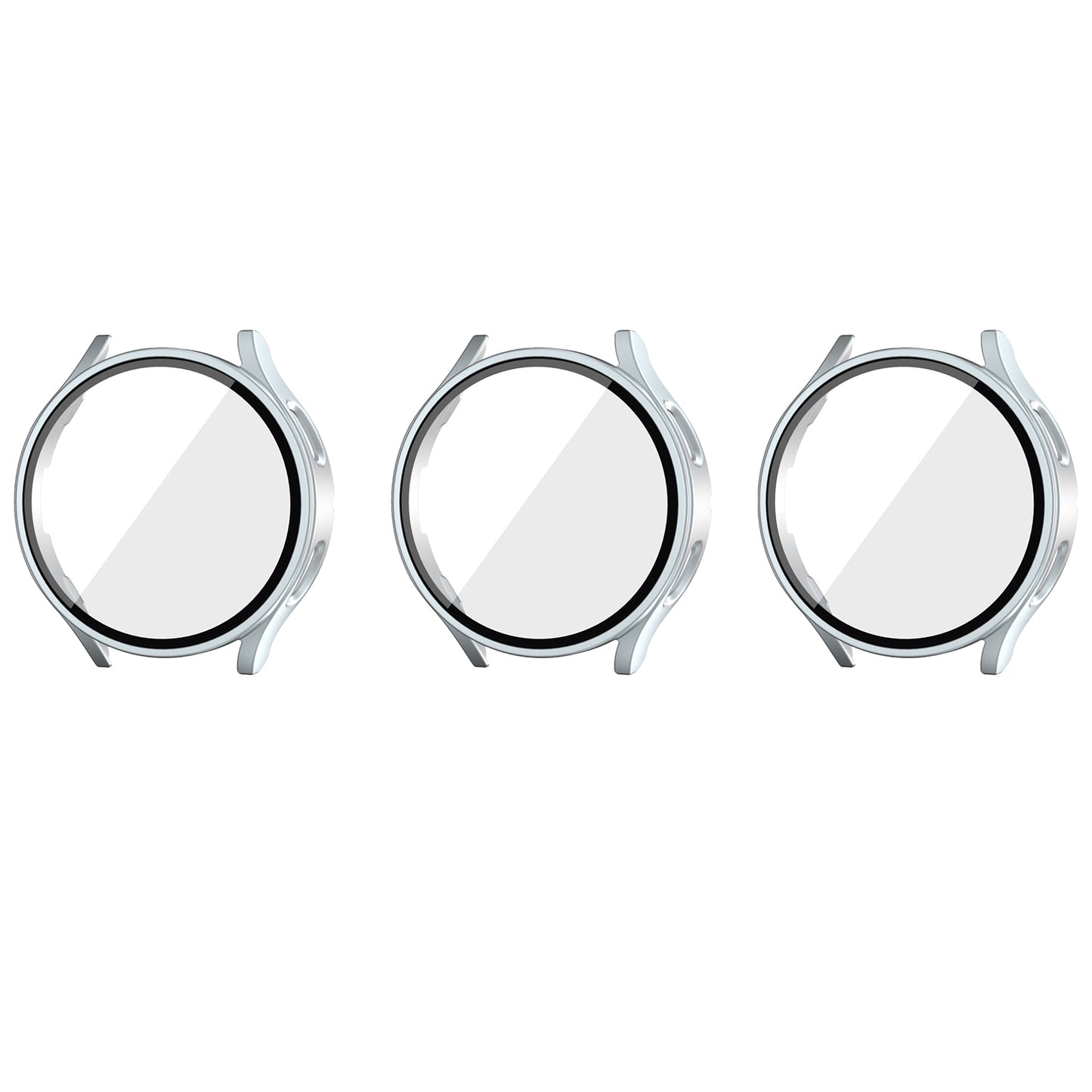 3Pcs Full-Screen Protector Case Hard PC Cover for Samsung Galaxy Watch 6