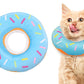 Cat Cone Soft Collar Adjustable Kitten Recovery Cones Cat Donut Collar-Blue
