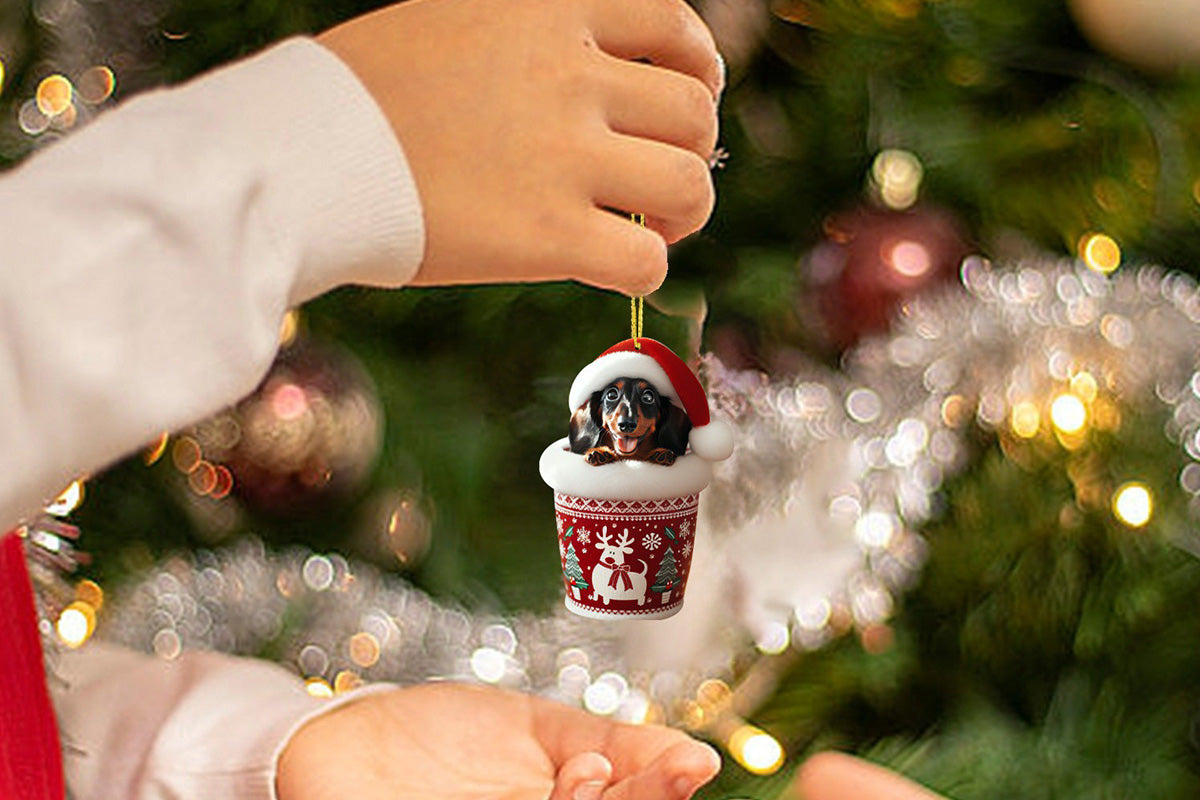 Christmas Countdown Advent Calendar Dog Holiday Collectible Hanging Ornament