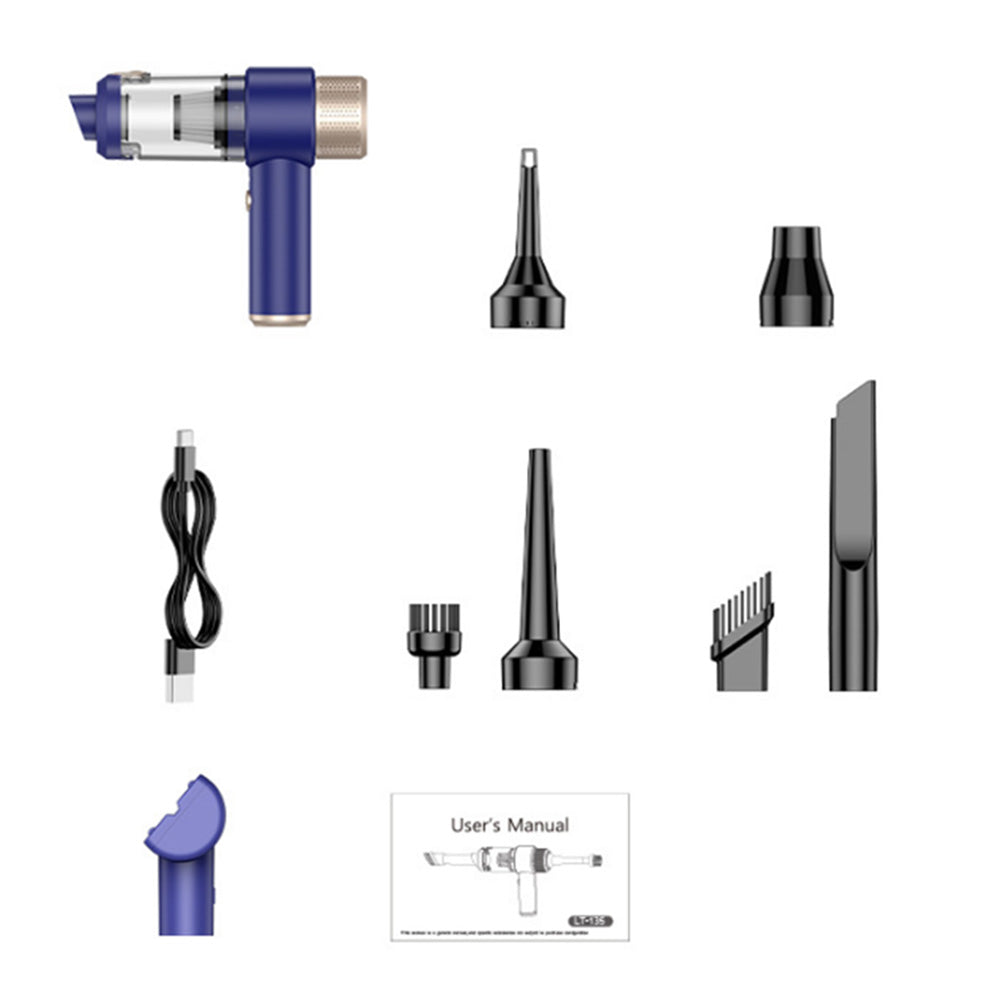 4 in 1 Handheld Cordless Vacuum Cleaner Home and Car Dust Blower Mini Air Duster