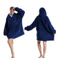 Unisex Hoodie Blanket Hooded Oversized Wearable Throw Blanket
