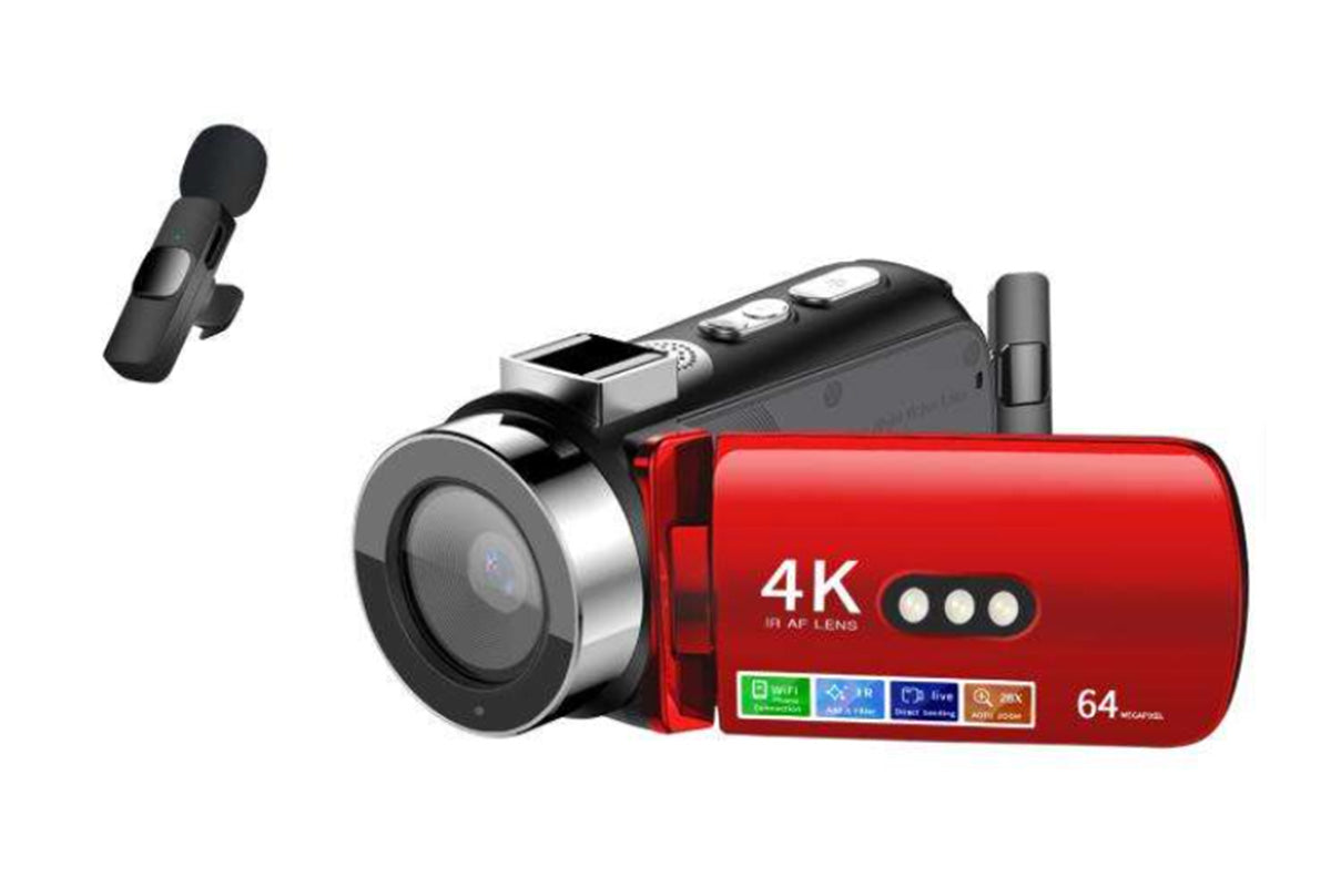 4K Video Camera Camcorder 64MP Vlogging Camera With 28X Digital Zoom for YouTube