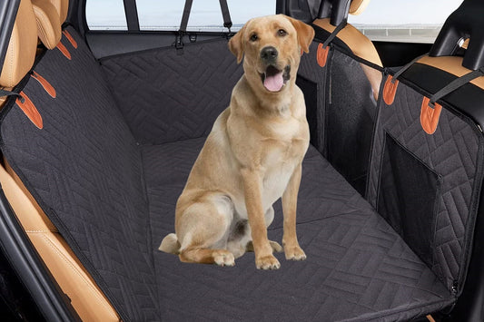 132x158cm Dog Back Seat Extender Water-Resistant Hard Bottom Dog Car Seat Cover