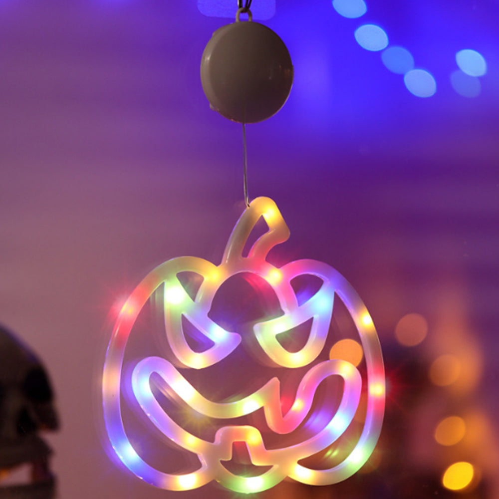 Halloween Window LED Light with Suction Cup Battery Operated-Pumpkin
