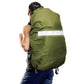2Pcs Water-Resistant Outdoor Backpack Rain Cover with Reflective Strip