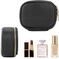 PU Leather Makeup Case Lighted Mirror LED Travel Cosmetic Organizer