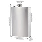 Stainless Steel Hip Flask for Men Portable Leak Resistant Pocket Liquor Bottle for Outdoor Travel