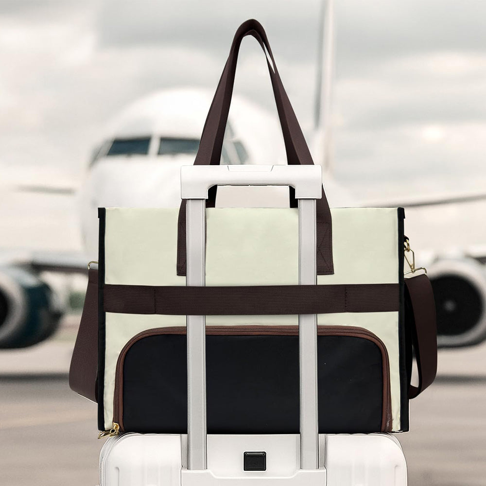 Lunch Tote Bag With Insulated Lunch Box Compartment For Travel And Leisure