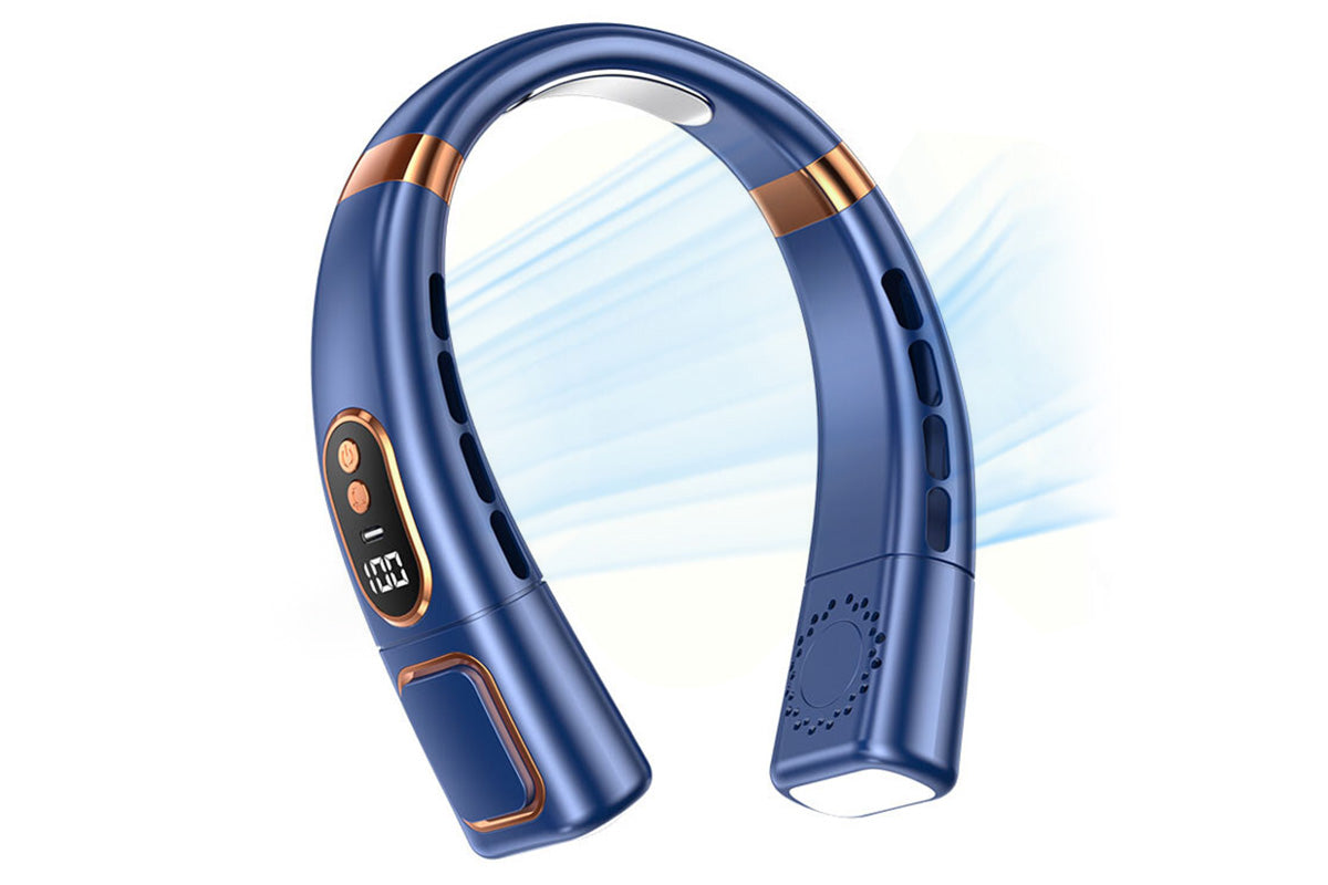Neck Air Conditioner Wearable Personal Fan Neck Fan With Cooling Plate