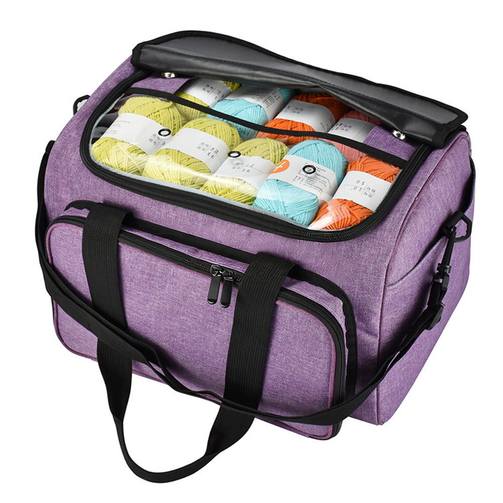 Knitting Storage Bag Wool Tote Crichet Hook Needles Accessories Organizer