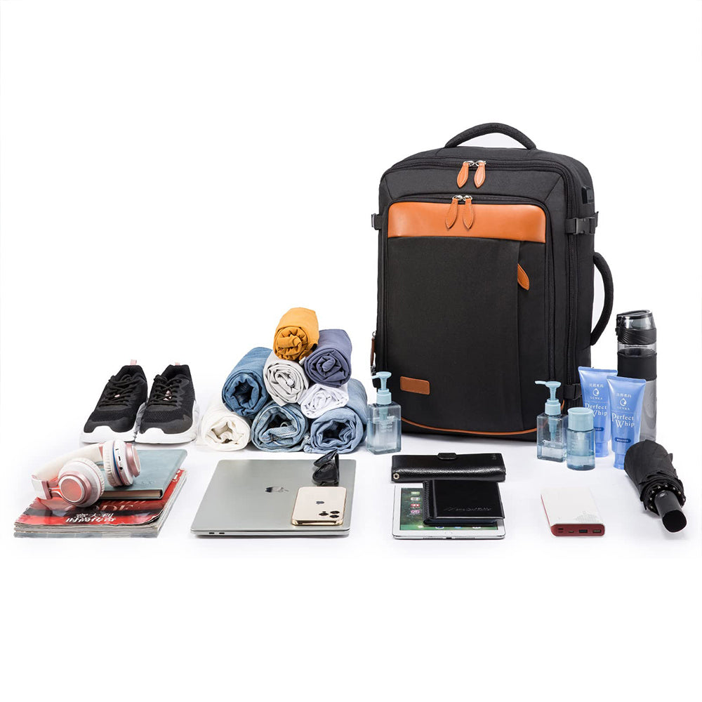 Business Travel Shoulder Backpack with Shoe Bag and Storage Bag