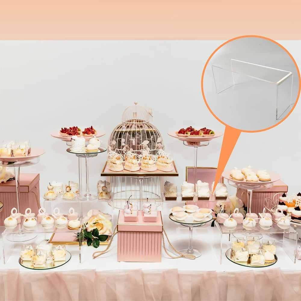 10Pcs U Shape Clear Acrylic Jewellery Display Rack