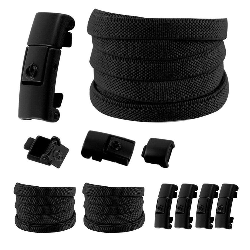 2 Pairs Elastic Shoe Laces No Tie Shoelaces Hook Lock Elastic Flat Shoelaces Sneakers