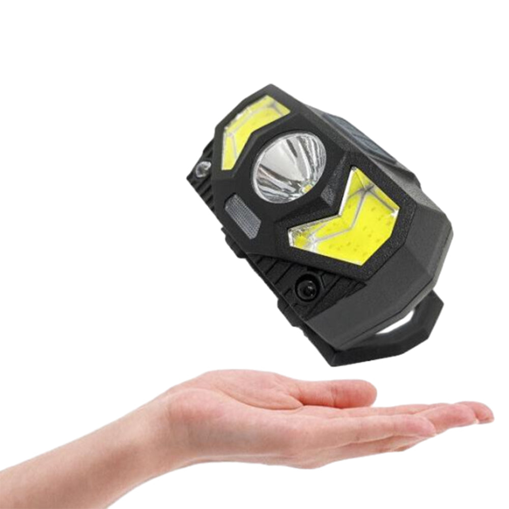 Rechargeable LED Headlamp Water-Resistant Motion Sensor Head Torch-Black