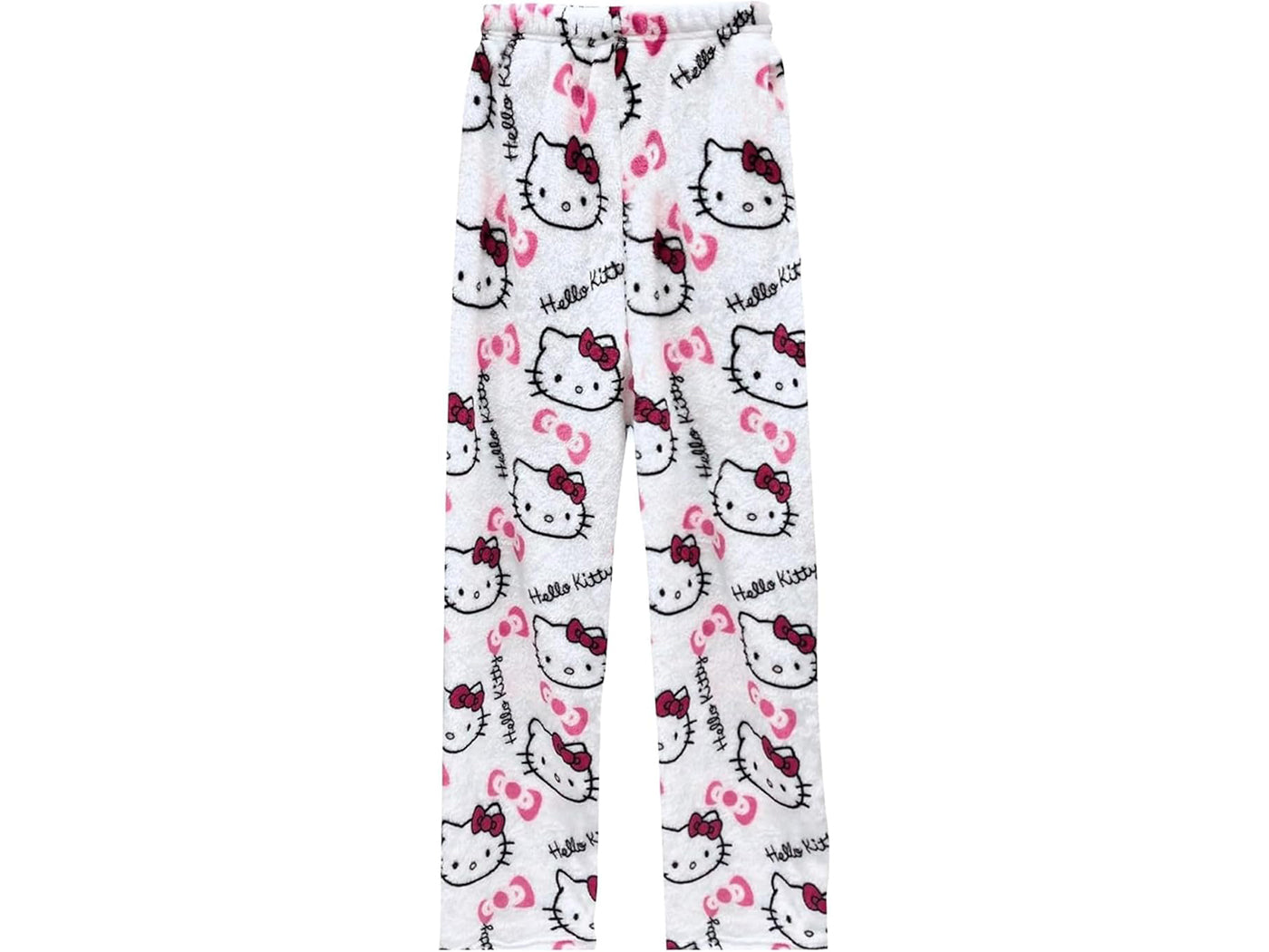 Women's Hello Kitty Inspired Flannel Cartoon Print Pajama Pants