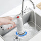 2Pcs 9-In-1 Handheld Chargeable Spin Scrubber Cleaning Brush Kit