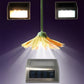 2Pcs Outdoor Fence Wall Lamp Solar Light Waterproof Garden Lamp