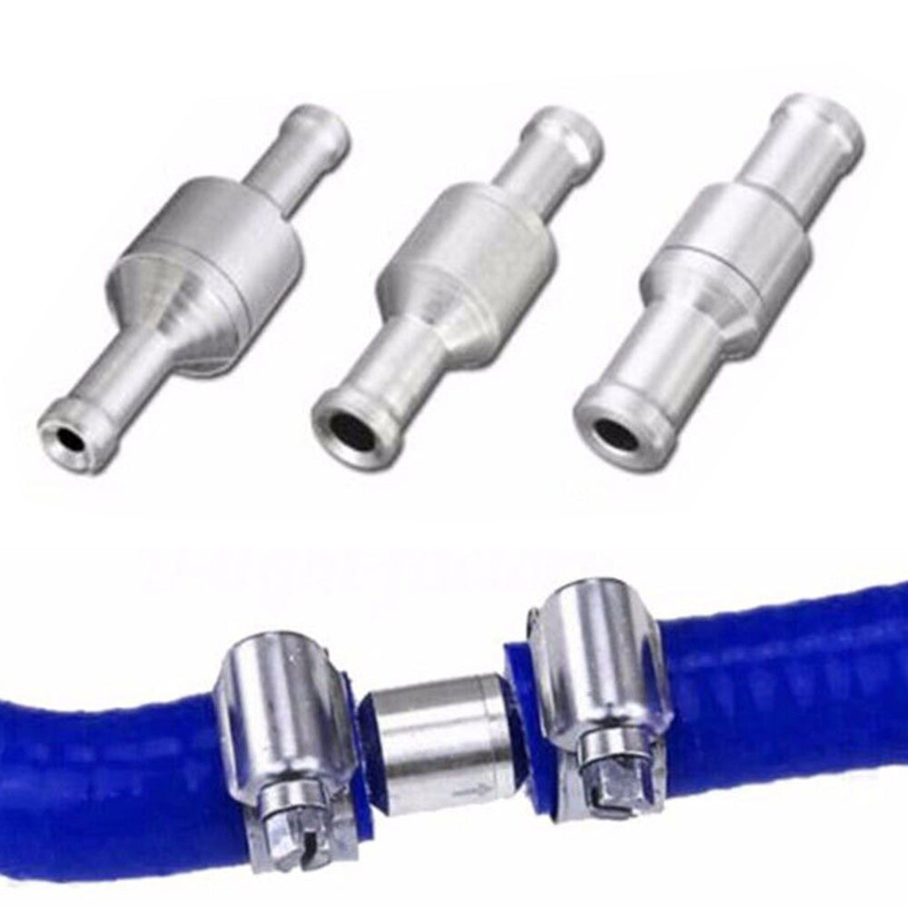2 PCS One Way Non Return Check Valve Aluminum Alloy One Way Check Valve for Fuel Oil Water