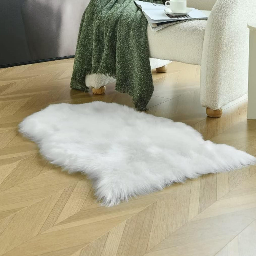 Faux Sheepskin Fluffy Rugs Chair Seat Covers