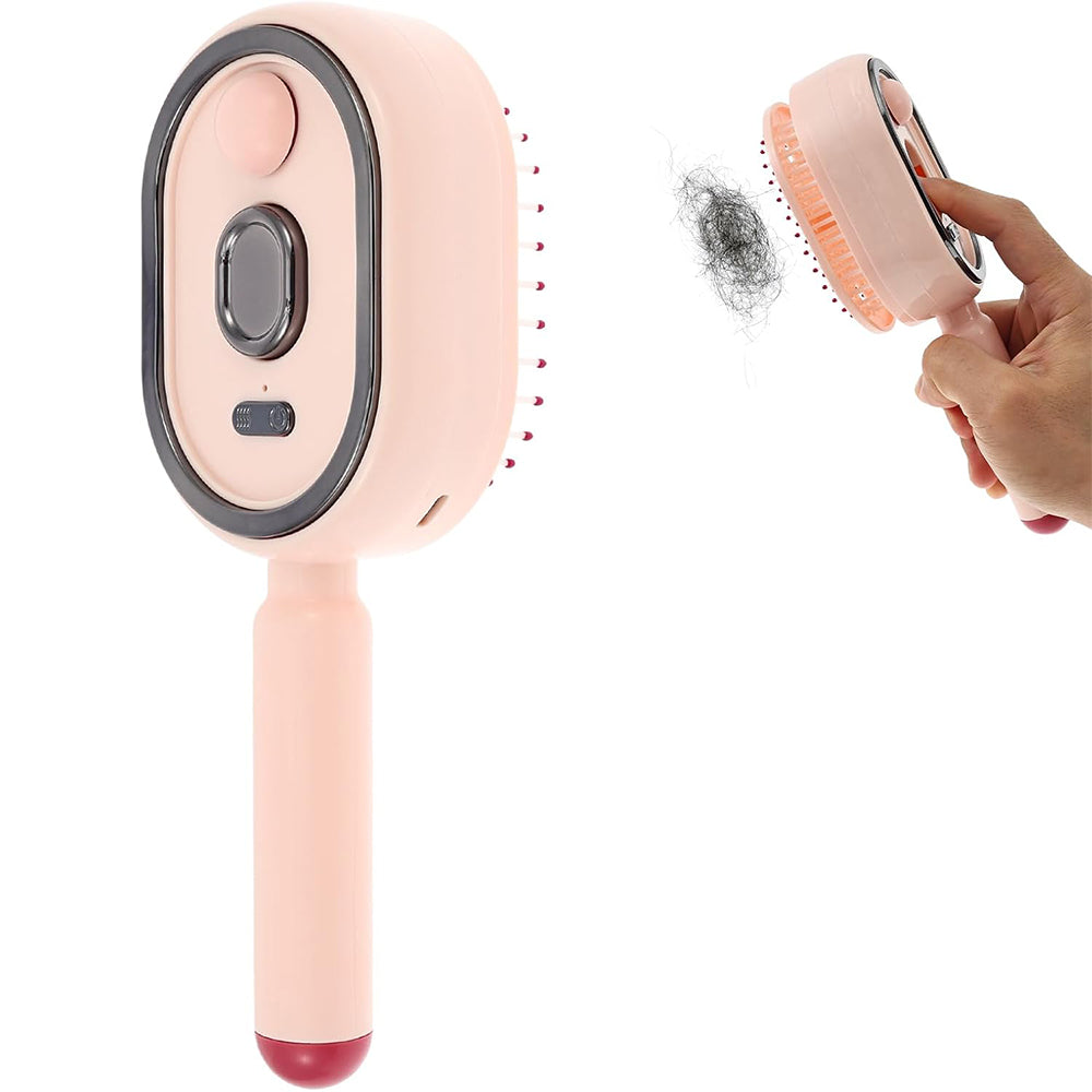 Electric Steam Hair Brush Mist Spray Cushion Comb
