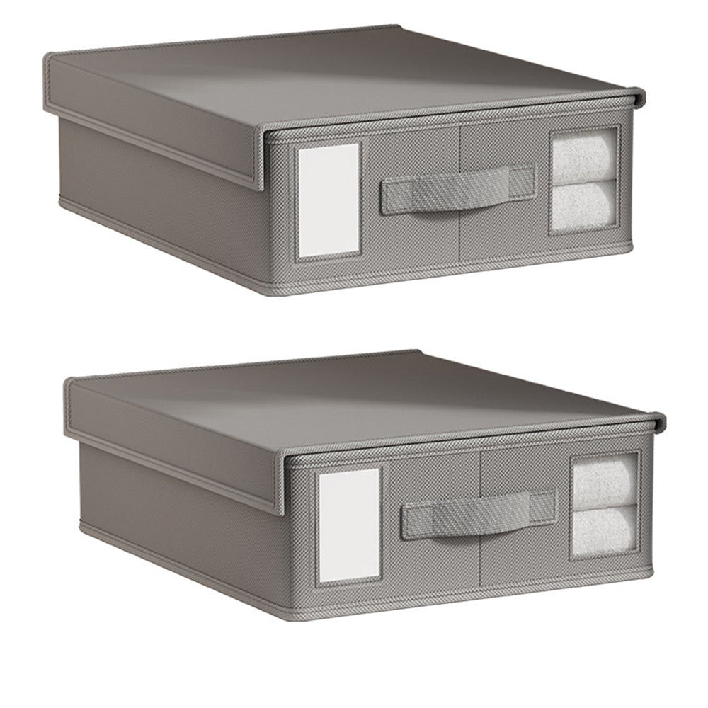 2Pcs 38x32x12CM Non-woven Foldable Bedding Storage Cubes Bag