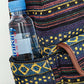 Boho Style Flap Drawstring Backpack