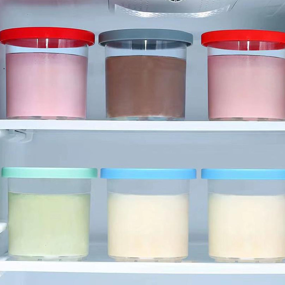 4Pcs Cream Pints Cup Storage Jars For Ninja NC299AM C300s Series