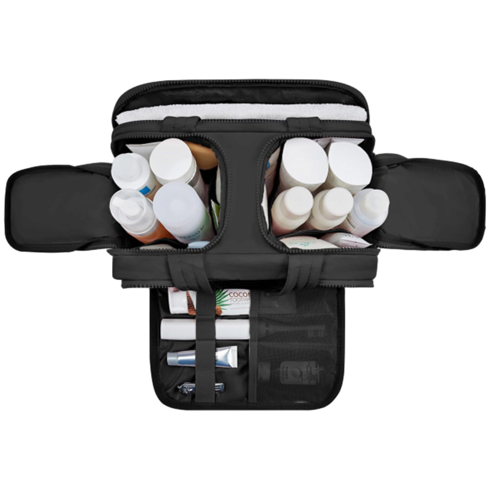 30x18.5x21CM Travel Toiletry Bag Wide-Open Makeup Storage Bag