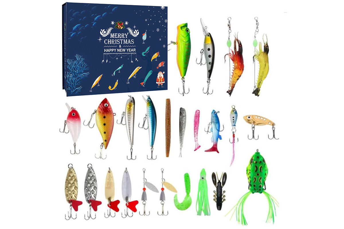 Fishing Advent Calendar Christmas Countdown Calendar Fishing Tackle Lures Gifts