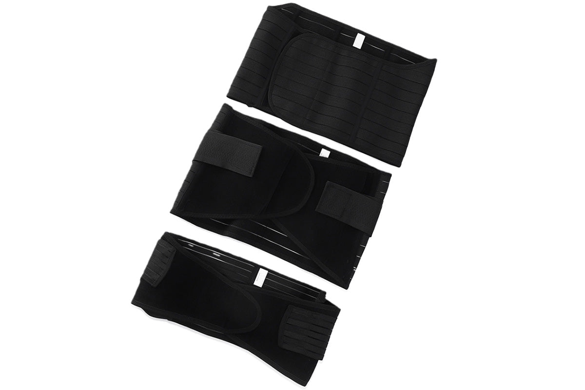 3 in 1 Postpartum Belly Band Waist Shapewear Recovery Girdle After Birth Support-Black