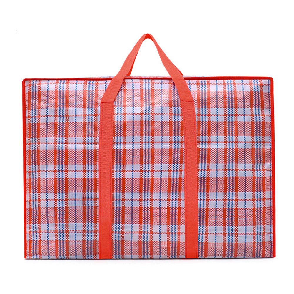 5Pcs Stripe Bag Packing Storage Strip Zip Shopping Travel Check House Moving Bag