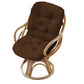 2PCS Chair Seat Cushions 48x48cm Square Pad with Backrest for Home Office Dining