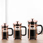 French Press Coffee Maker Borosilicate Glass Stainless Steel Brewer Cold Brew Cafetera