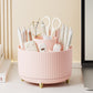 360 Degree Rotating Desk Organizer with 4 Slots For Pencil and Pen Holder