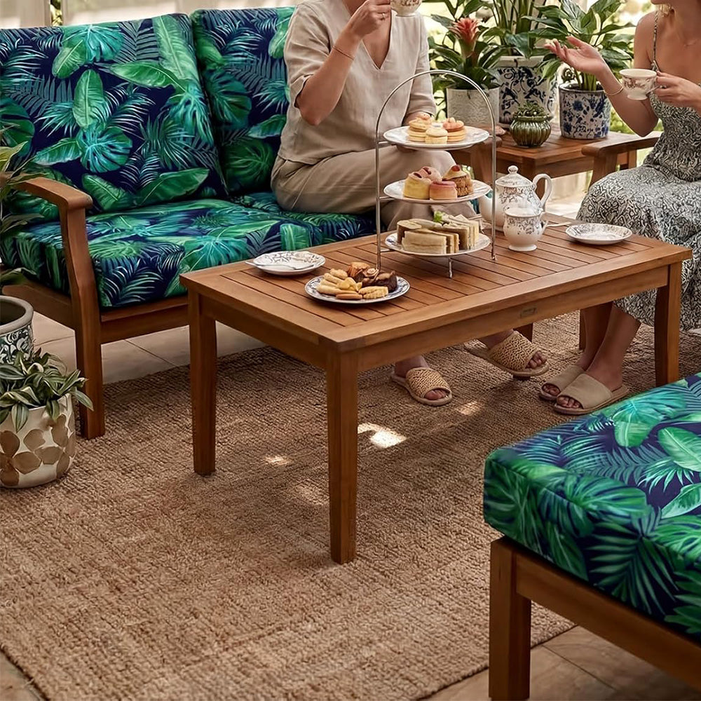 4Pcs Patio Cushion Covers Stretchable Outdoor Seat Cushion Covers for Furniture