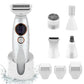 5 in 1 Lady Shavers for Women Bikini Trimmer with LED Display for Underarm Legs